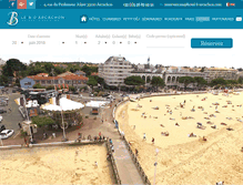 Tablet Screenshot of hotel-b-arcachon.com